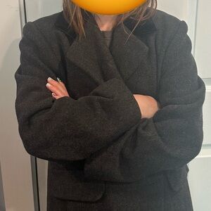 Vintage Mario De Pinto Wool Coat-Made in USA-missing a couple buttons